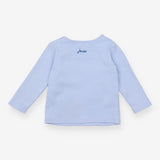 Tee Long Sleeve Blue Letters with Animals