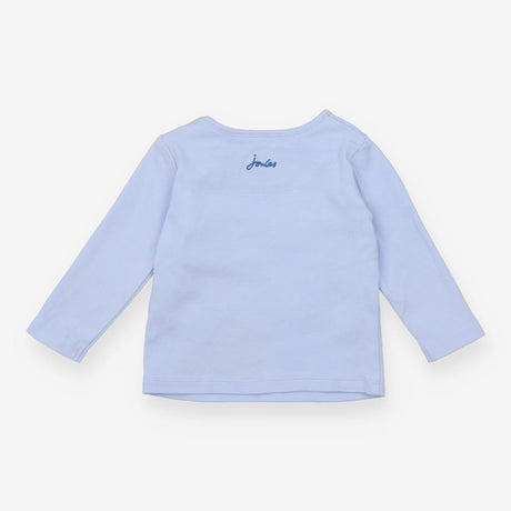Tee Long Sleeve Blue Letters with Animals