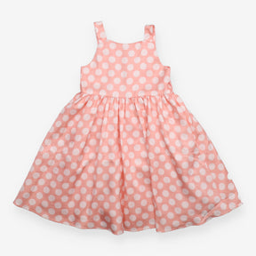 Dress pink spotted