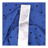 Top Polka Dot Short Sleeve Viscose Blouse Blue spo