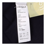 Silk Blend Contrast Collar Short Sleeve Knit Top