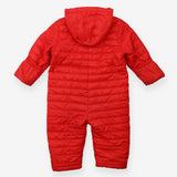 Padded Pramsuit Fleece Lined Red