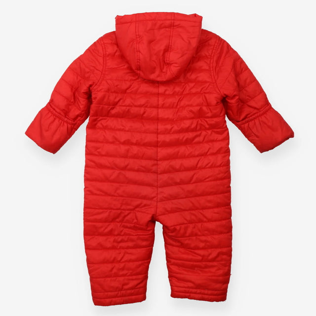 Padded Pramsuit Fleece Lined Red