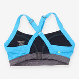 Sports Bra Polyester Blend Blue Grey