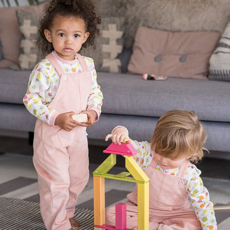 Pastel Pink Kangaroo Pocket Dungarees