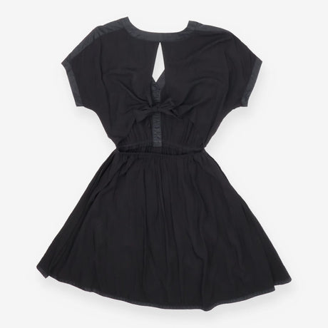 Dress black keyhole back