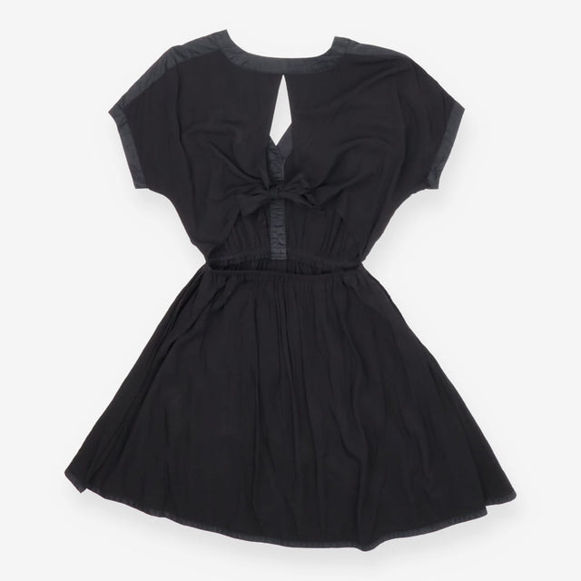 Dress black keyhole back