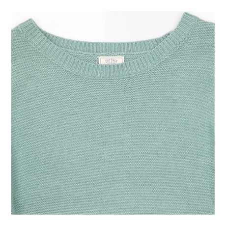 Mint Green Textured Knit Jumper With Side Buttons