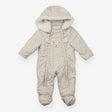 Pramsuit Cream Fleece Lined Teddy Applique