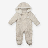 Pramsuit Cream Fleece Lined Teddy Applique