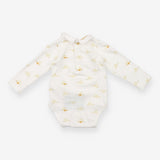 Bodysuit Collared White Goose & Gosling