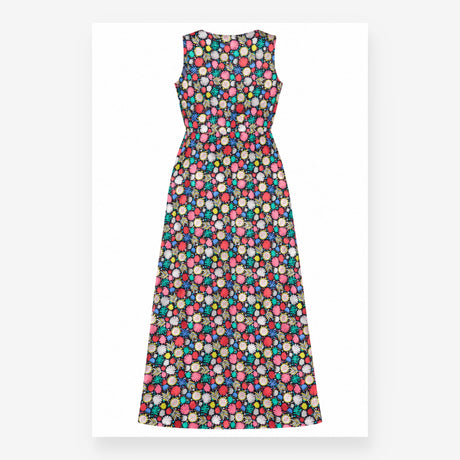 Dress Floral Organic Cotton Sleeveless Maxi