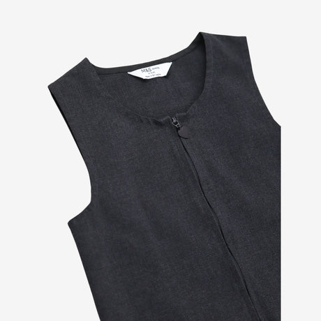 Uniform Grey Pinafore with Heart Zip
