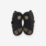 Black velcro first walkers
