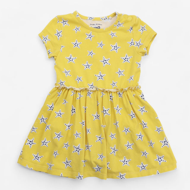 Yellow Starfish Dress with Built In Bodysuit