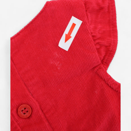 Dress cord festive robin hem