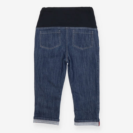 Indigo Mid wash Cropped Maternity Turn-Ups