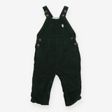 Dungarees green cord lined