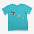 Tee SS blue flying geese