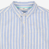 Shirt LS blue white stripe