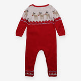Romper Knit Red Rudolph