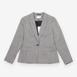 Reiss Black White Micro Check Single Breasted Blaz