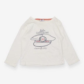 White Captains Hat Long Sleeve