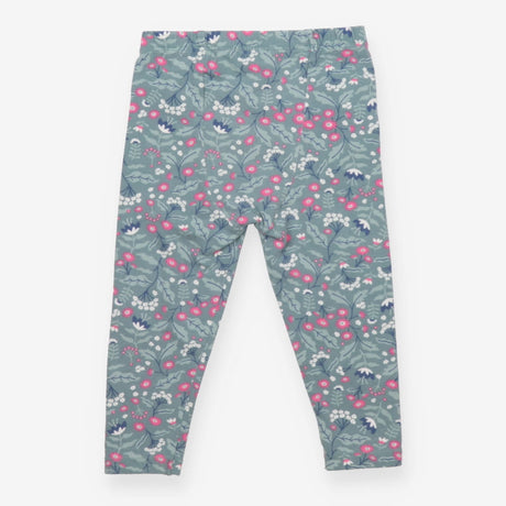 Flowery Leggings Green