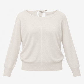 Silver Grey Metallic Knit Jumper With Ribbed Trims