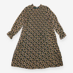 Sam Edelman Dark Green Floral Pleated Midi Dress T