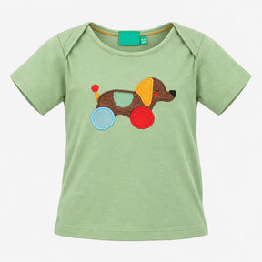 T-shirt green dog