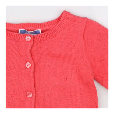Coral bobble knit cardigan 