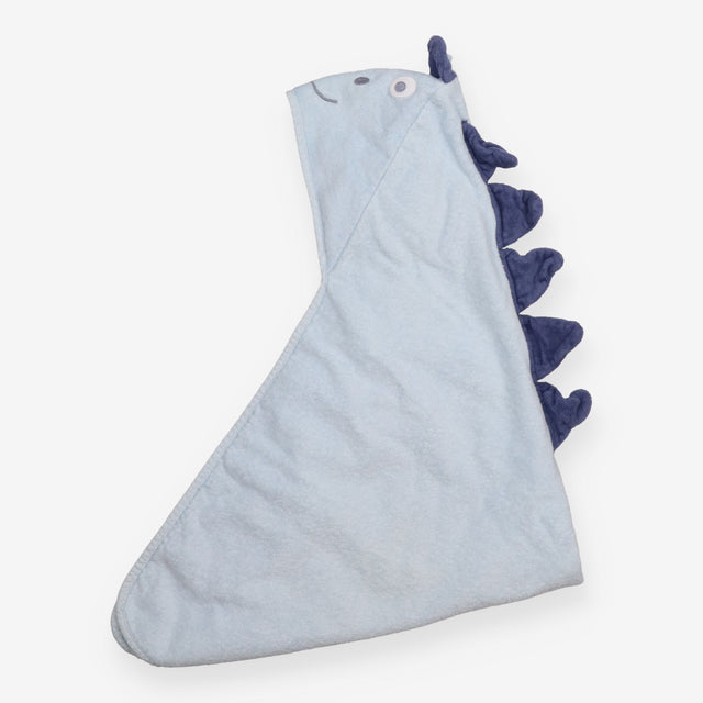 Hooded towel blue dino