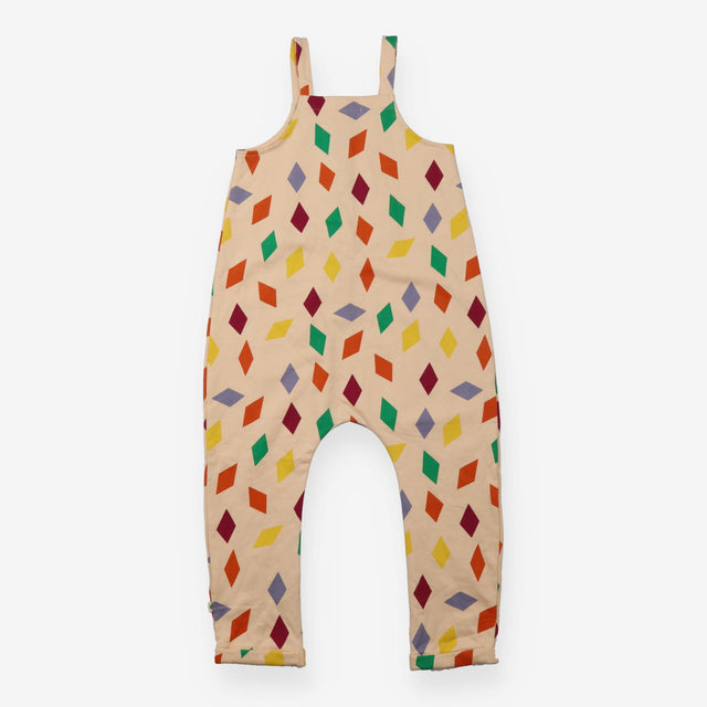 Dungarees Beige Colourful Diamonds