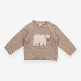 Knit Sweater Cream Polar Bear