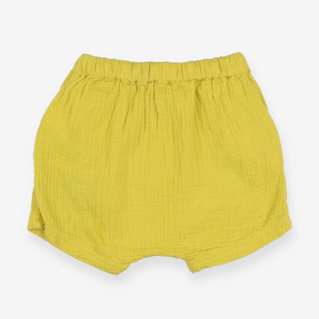Shorts Yellow Muslin with White Drawstring