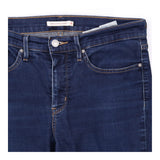 Jeans Dark Blue Shaping Straight Leg Mid Rise