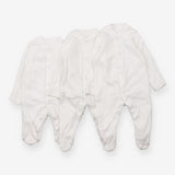 Sleepsuits white 3 pack