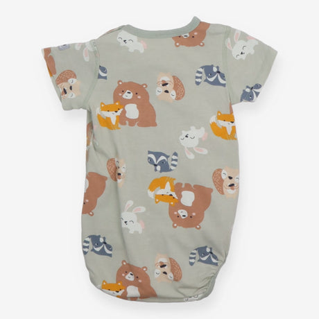 Bodysuit green animals