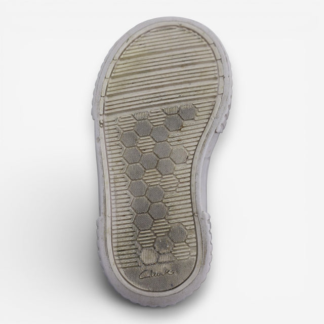 Blue slip on shoes, white sole strawberries