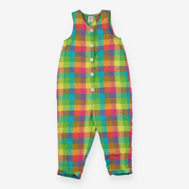 Multicoloured checkered romper