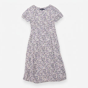 Multicolour Ditsy Floral Fit-and-Flare Midi Dress