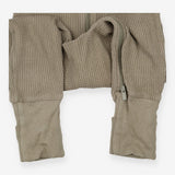 Wondersuit Khaki Green Waffle Zip Up