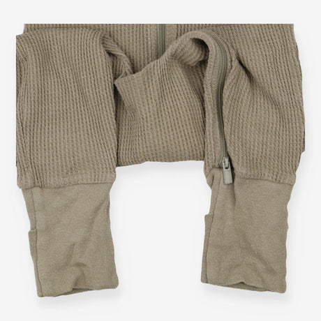 Wondersuit Khaki Green Waffle Zip Up