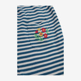 Reversible Romper Floral Denim and Jersey Stripe w