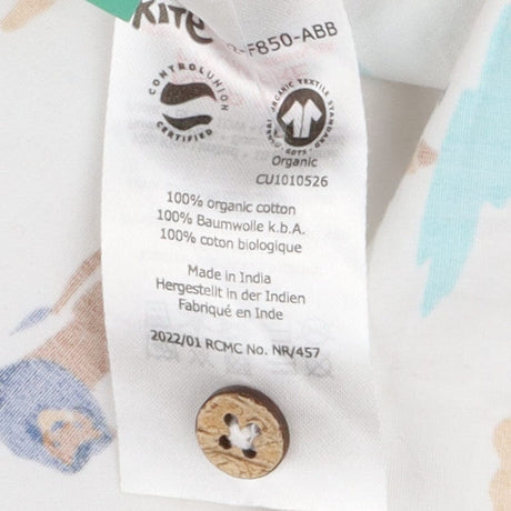 Shirt white animals print