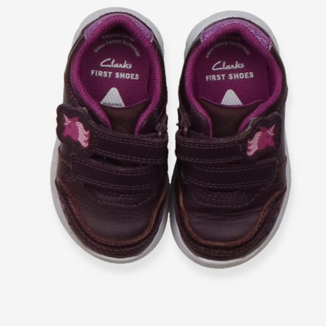 Trainers purple velcro unicorn