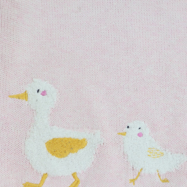 Sweater light pink ducks