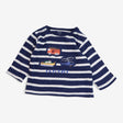Long Sleeved Top Navy and White Striped Explorer V