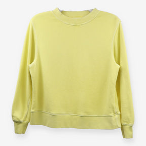 Per Una Yellow Garment Dye Oversized Crew Neck Swe